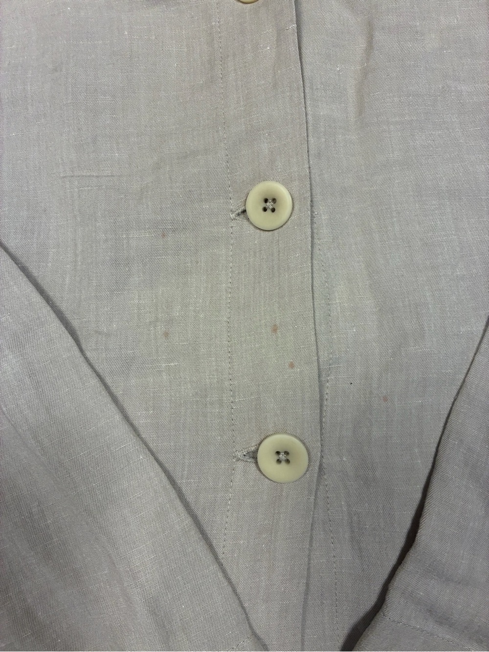Eileen Fisher Linen Blend 3 Button Lightweight Jacket - Picture 2 of 10